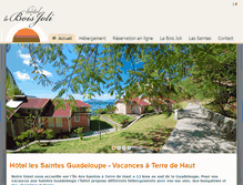 Tablet Screenshot of hotelboisjoli.fr